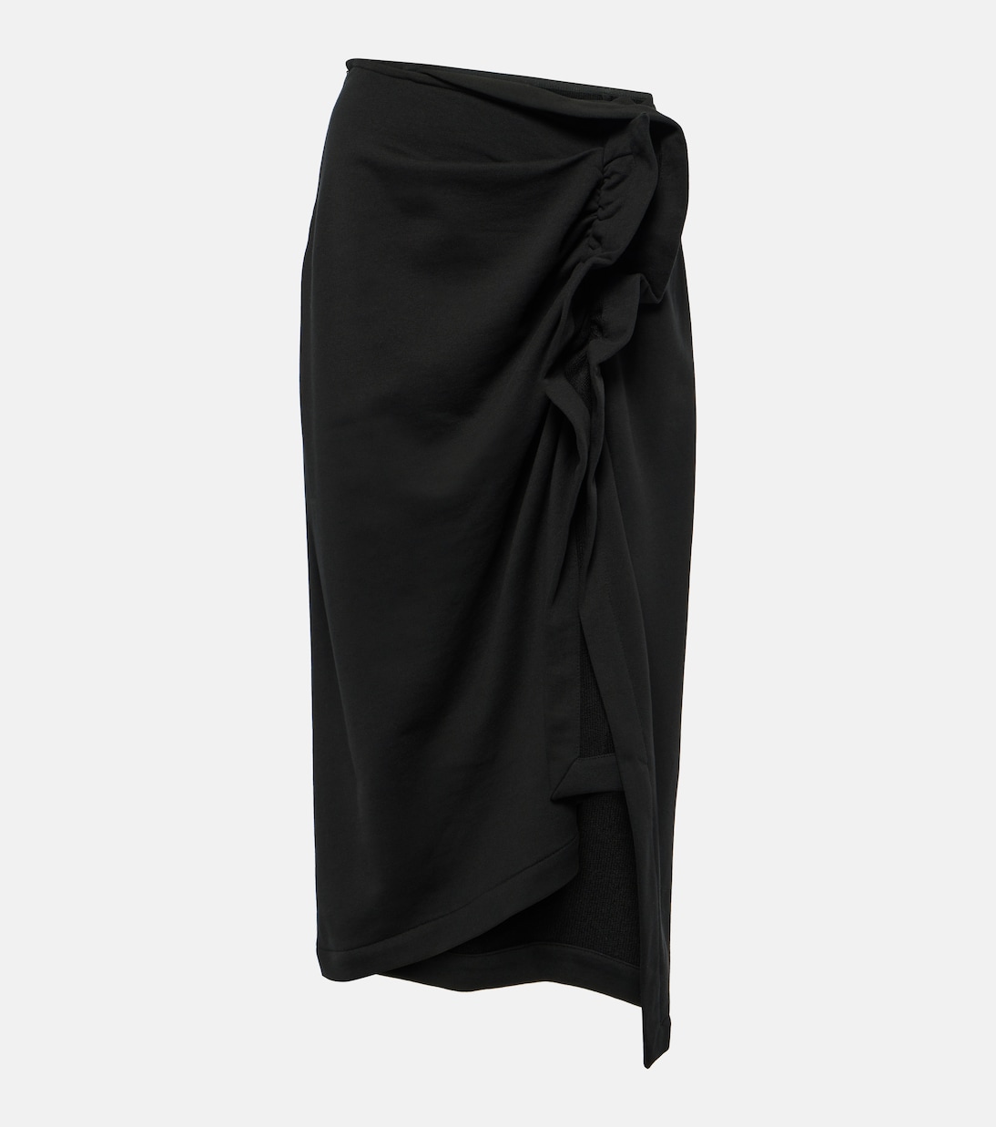 Gathered cotton midi skirt | Dries Van Noten