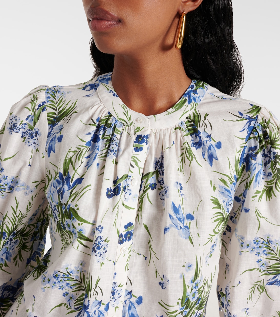 Camisa Ashlynn de algodón floral | Veronica Beard