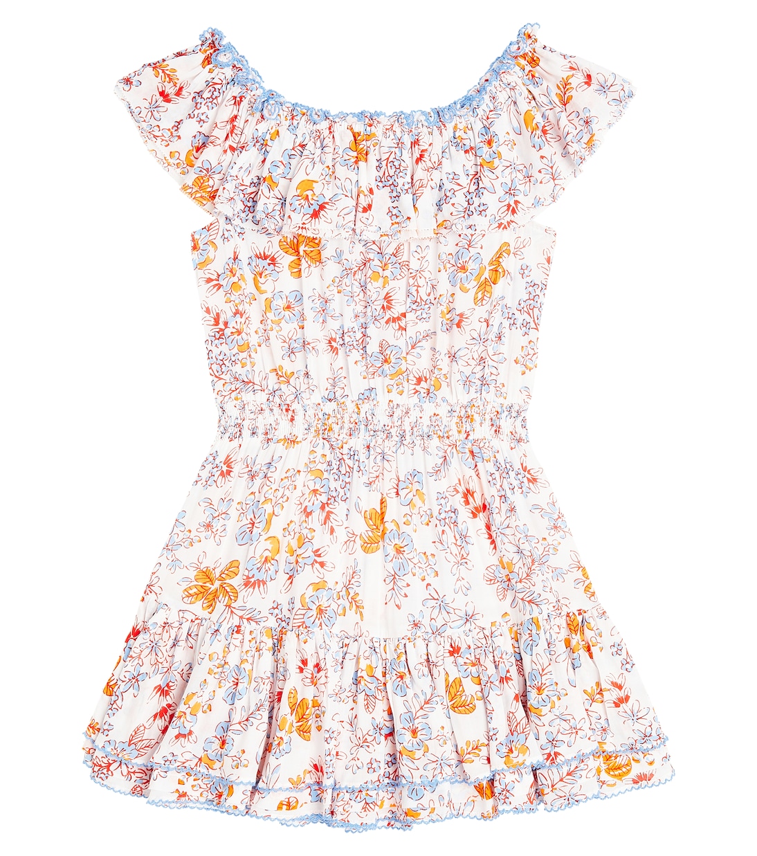 Abito Bekka con volant e stampa | Poupette St Barth Kids
