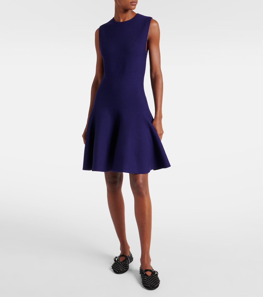 Ballerine Mary Jane in mesh con borchie | Alaïa