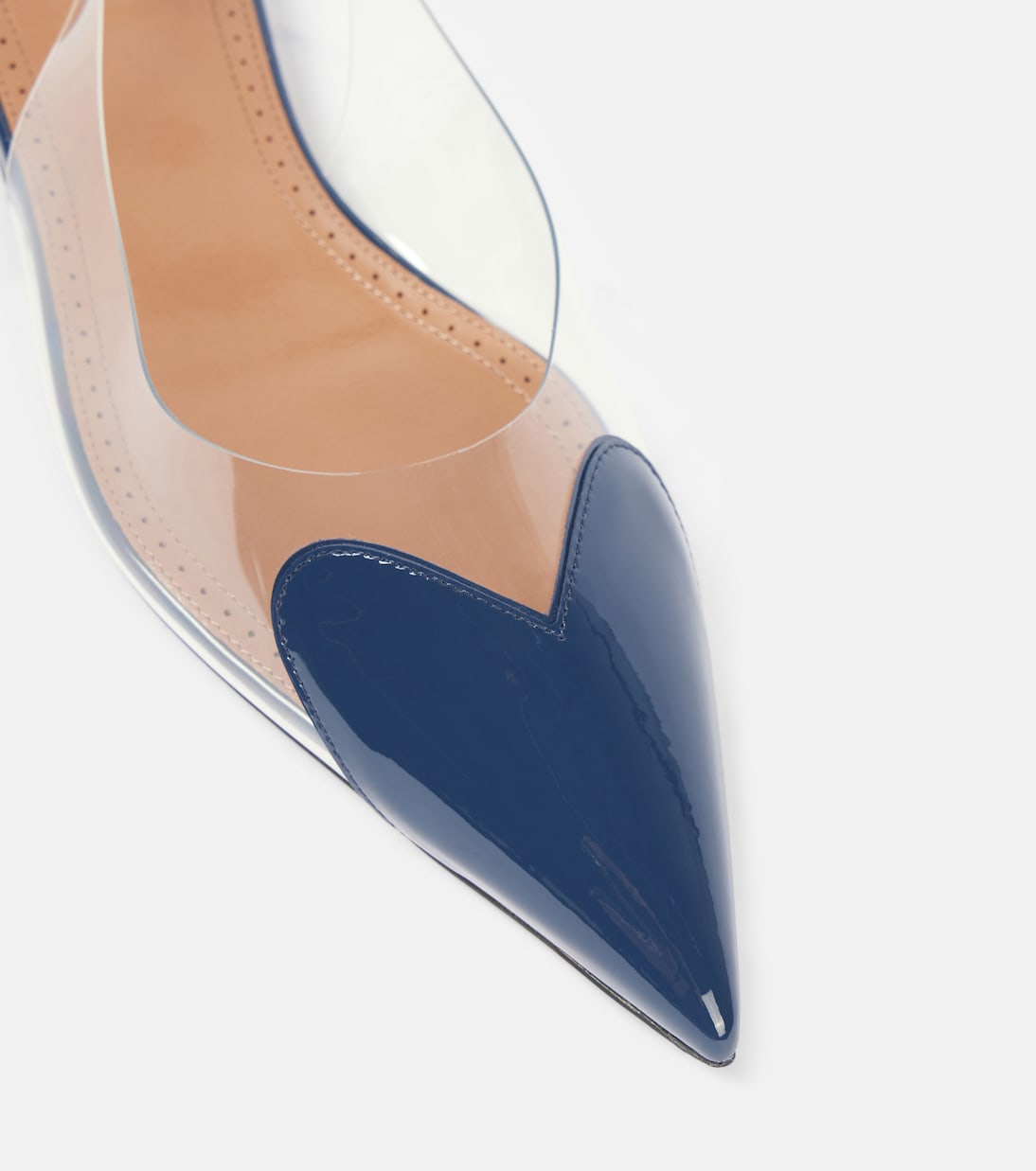 Le Cœur patent leather and PU slingback flats | Alaïa