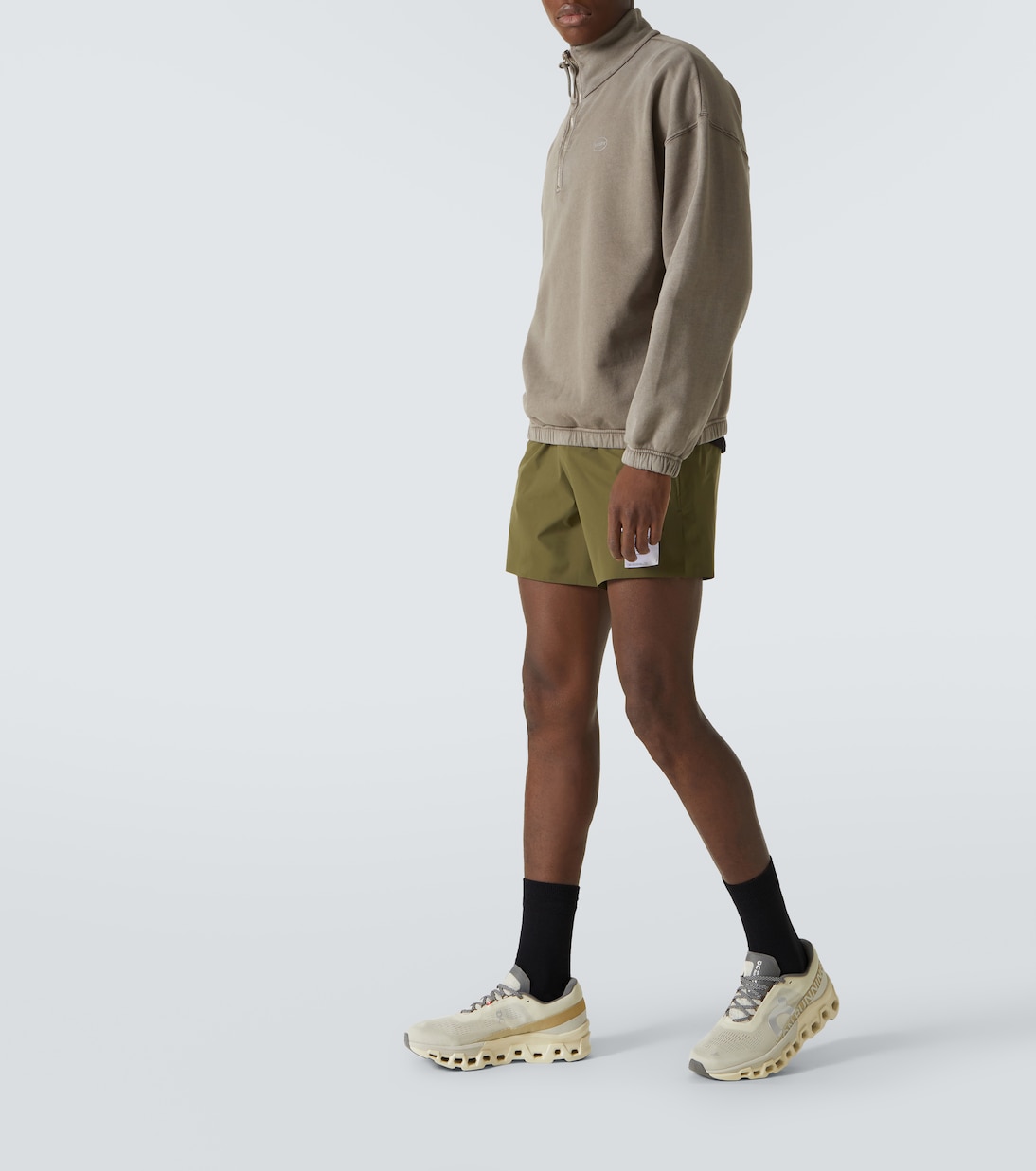 Sudadera SoftCell de algodón con media cremallera | Satisfy