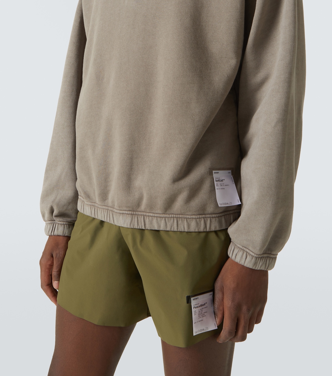 Sudadera SoftCell de algodón con media cremallera | Satisfy