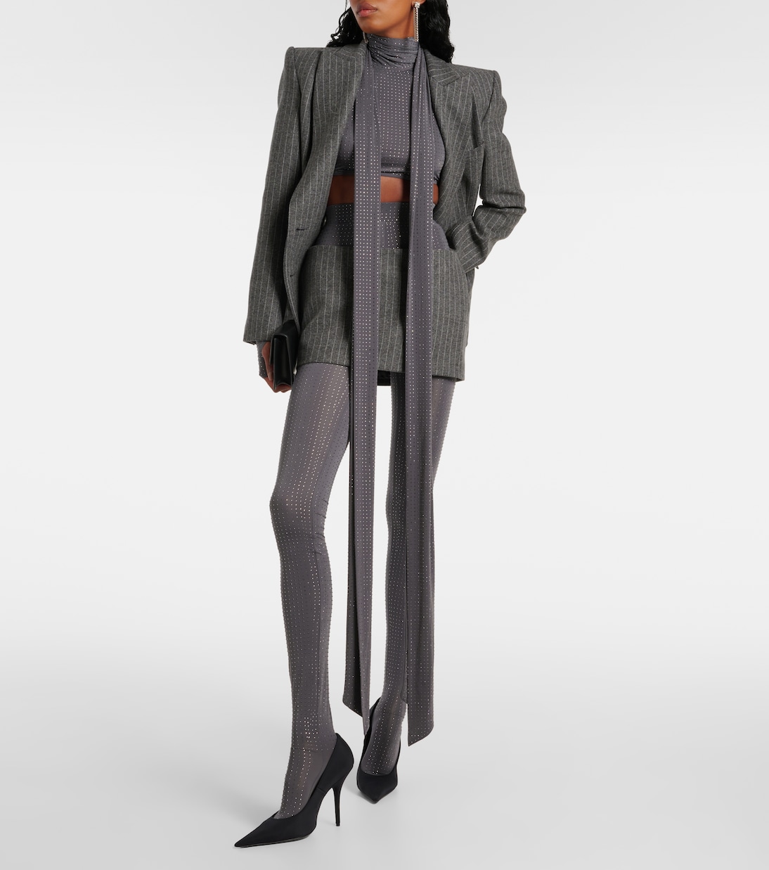 Collant in jersey con cristalli | Alex Perry