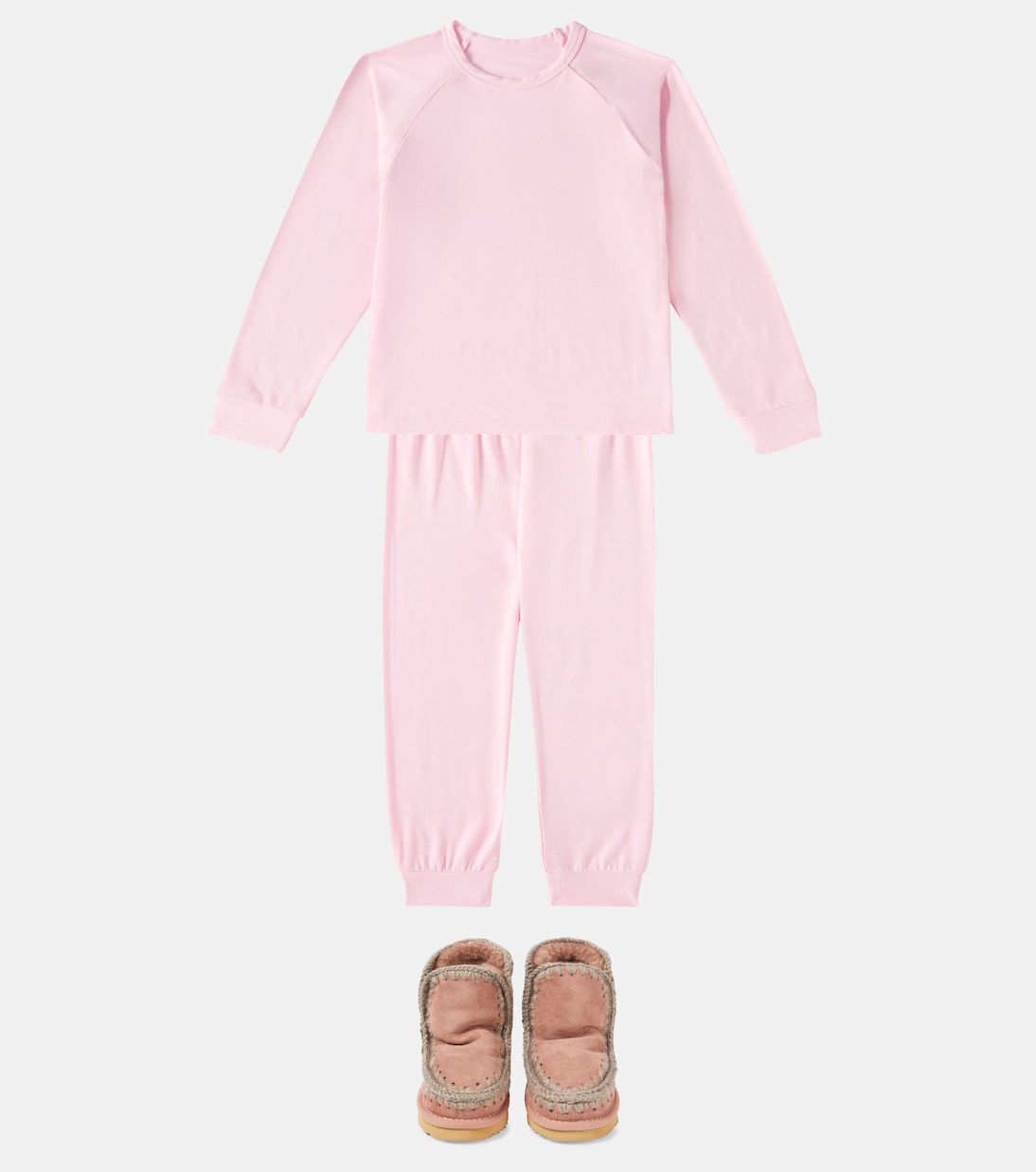 Stivaletti in suede con shearling | Mou Kids