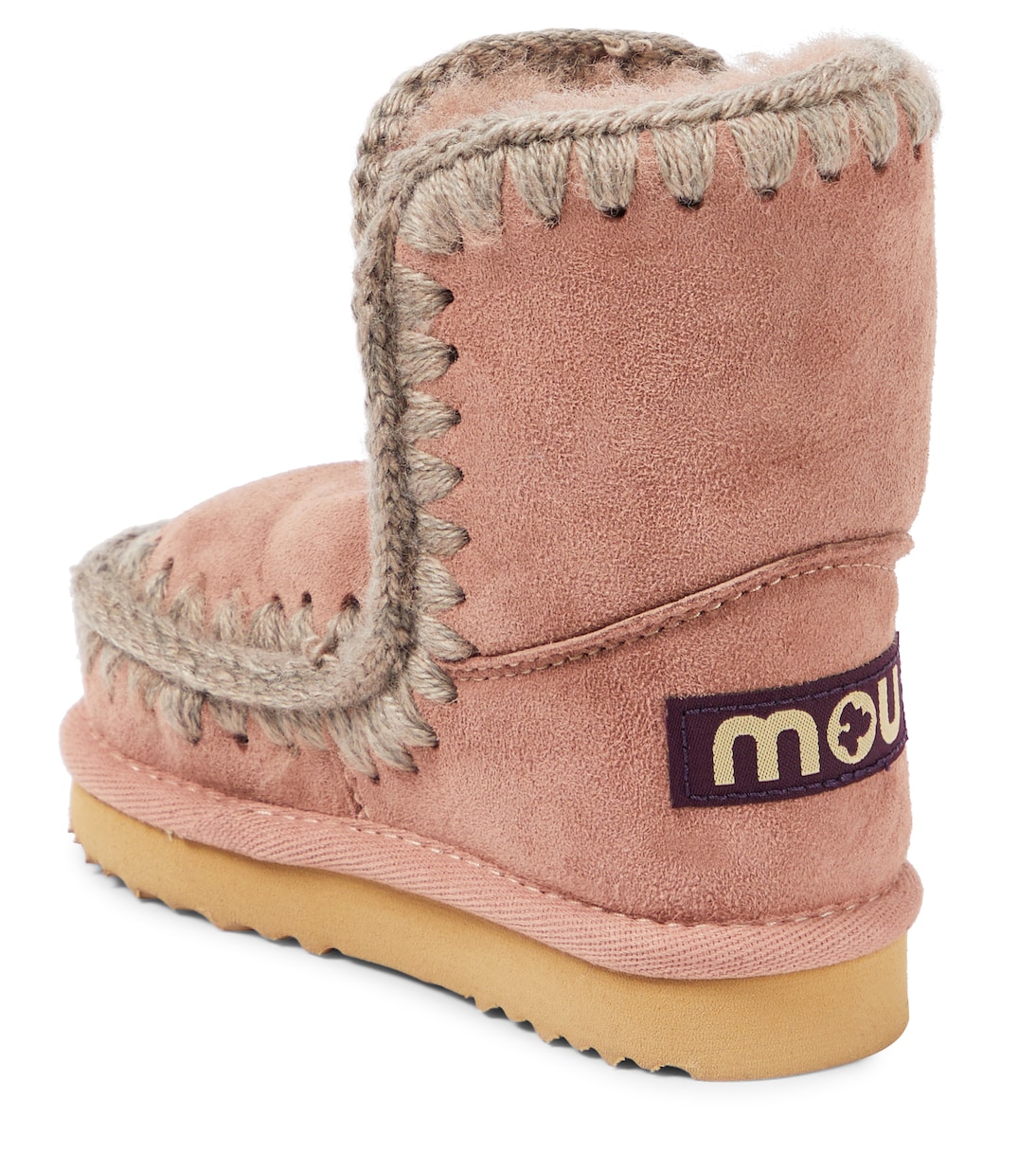 Stivaletti in suede con shearling | Mou Kids