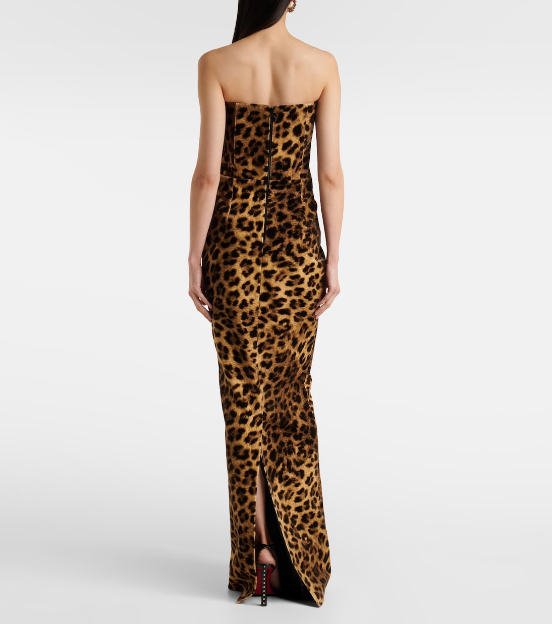 Ambra leopard-print cotton corset gown | The New Arrivals Ilkyaz Ozel