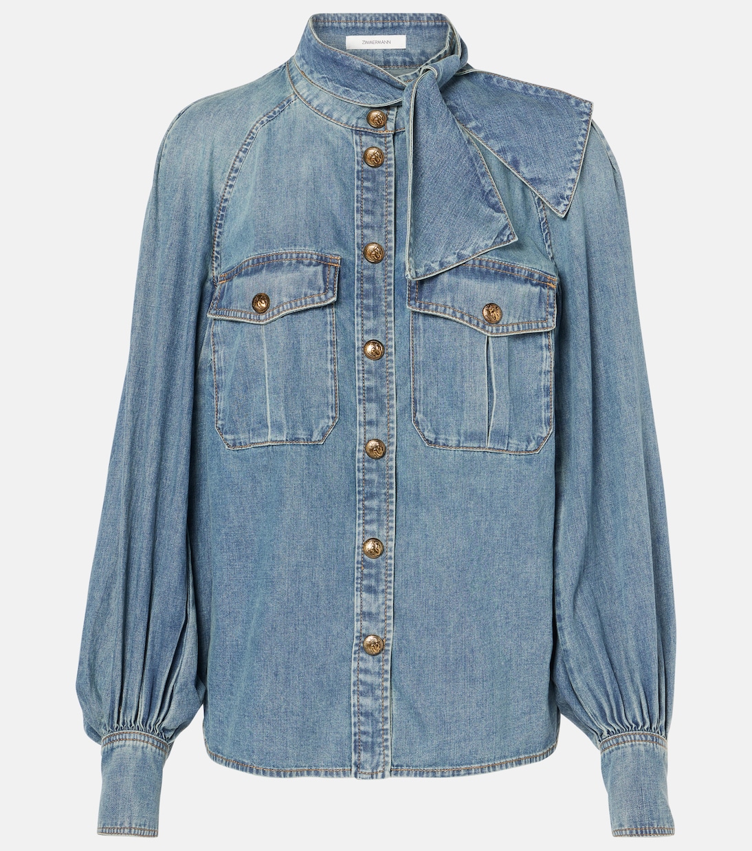 Chemise Illustration Raglan en jean | Zimmermann