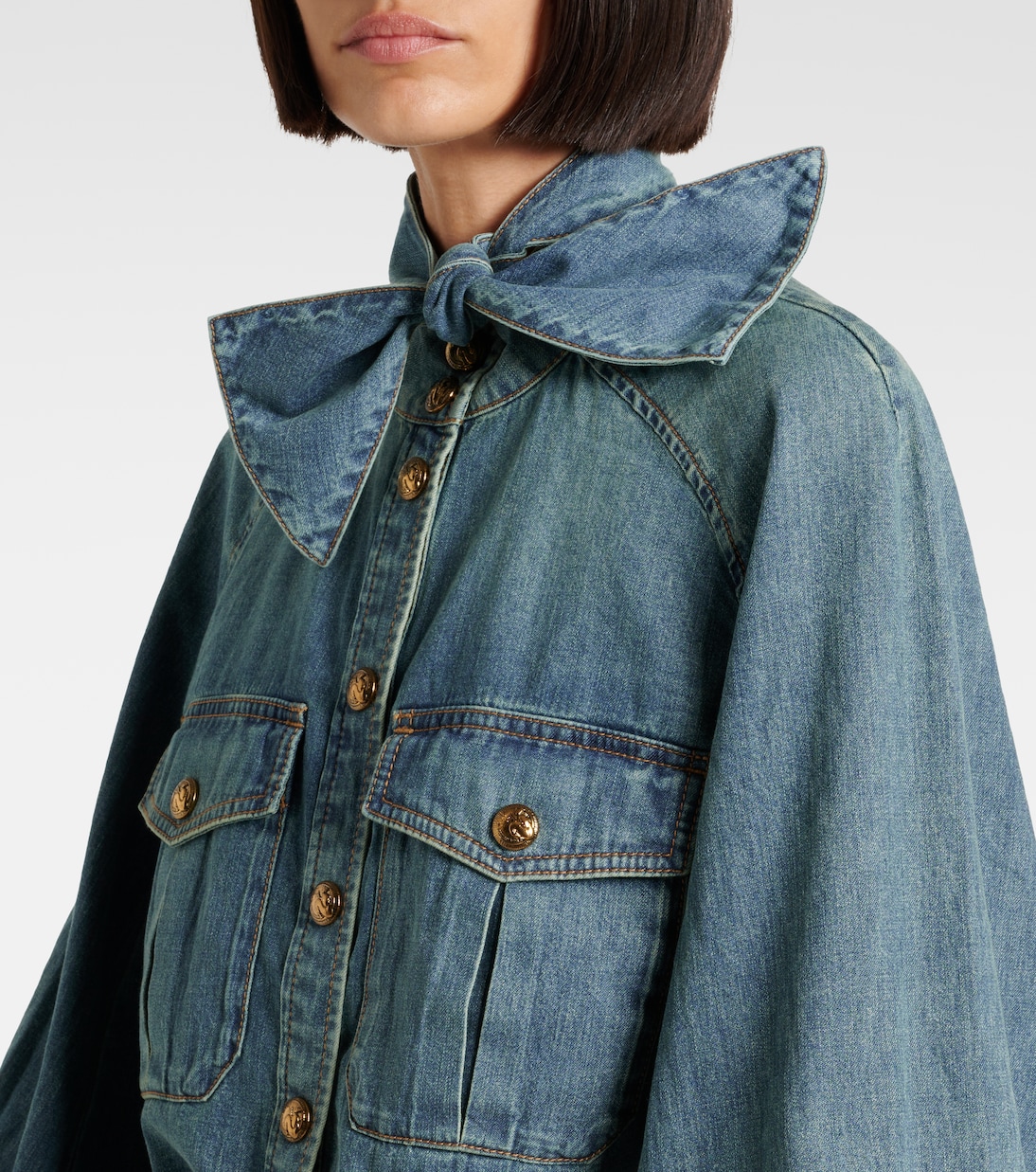 Chemise Illustration Raglan en jean | Zimmermann