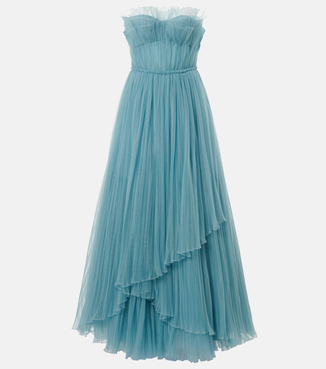 Marinel plissé tulle gown | Costarellos