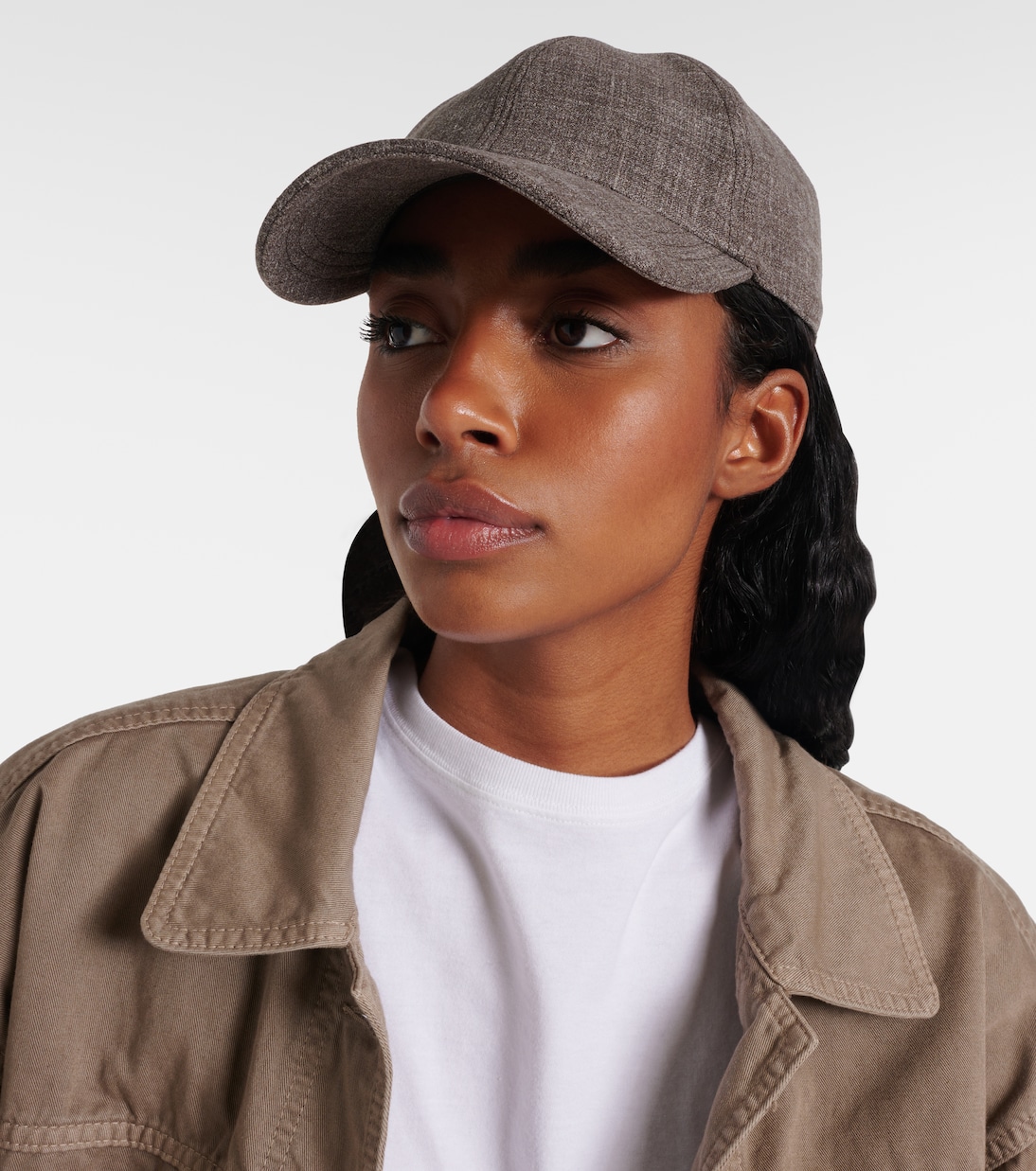 Caspian silk, linen, and wool baseball cap | The Row