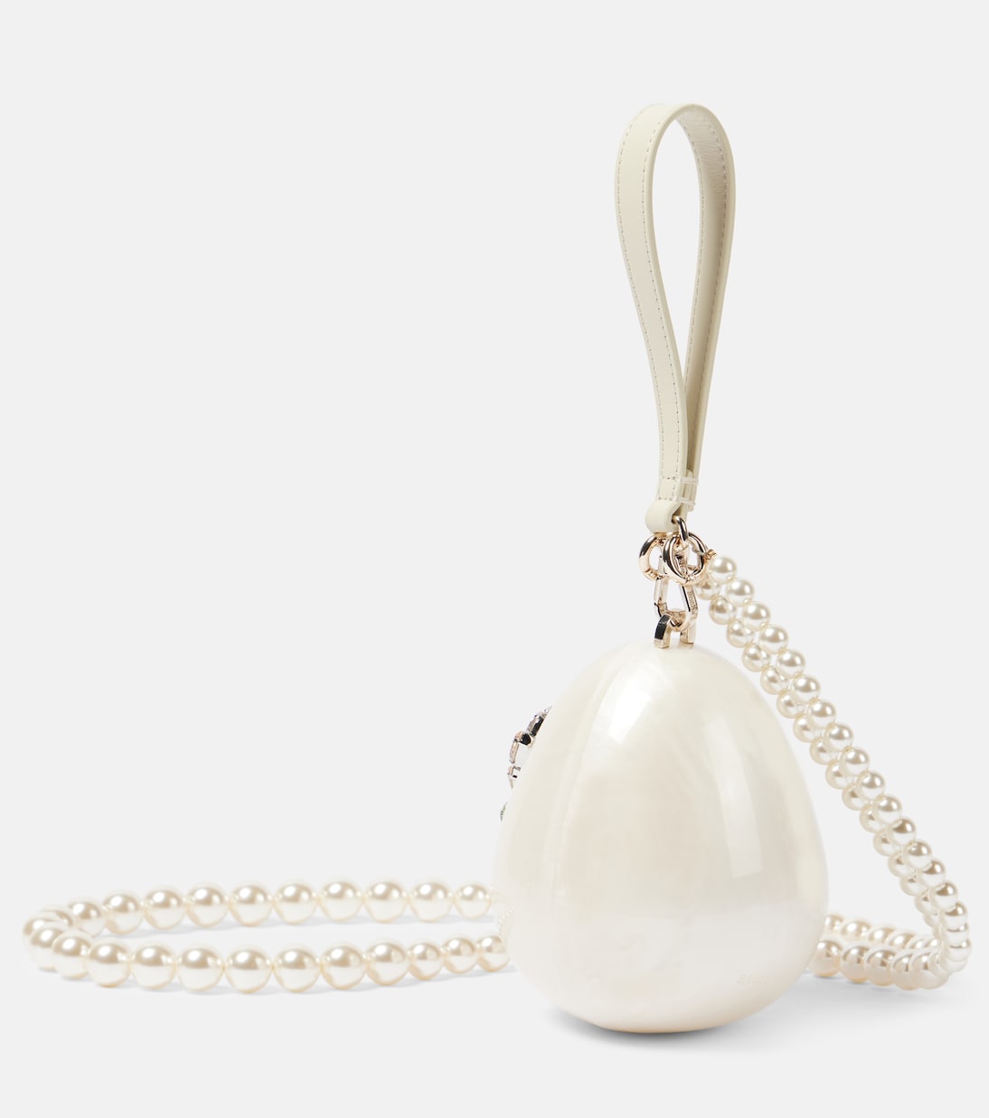 Clutch Egg Micro mit Kristallen und Zierperlen | Simone Rocha