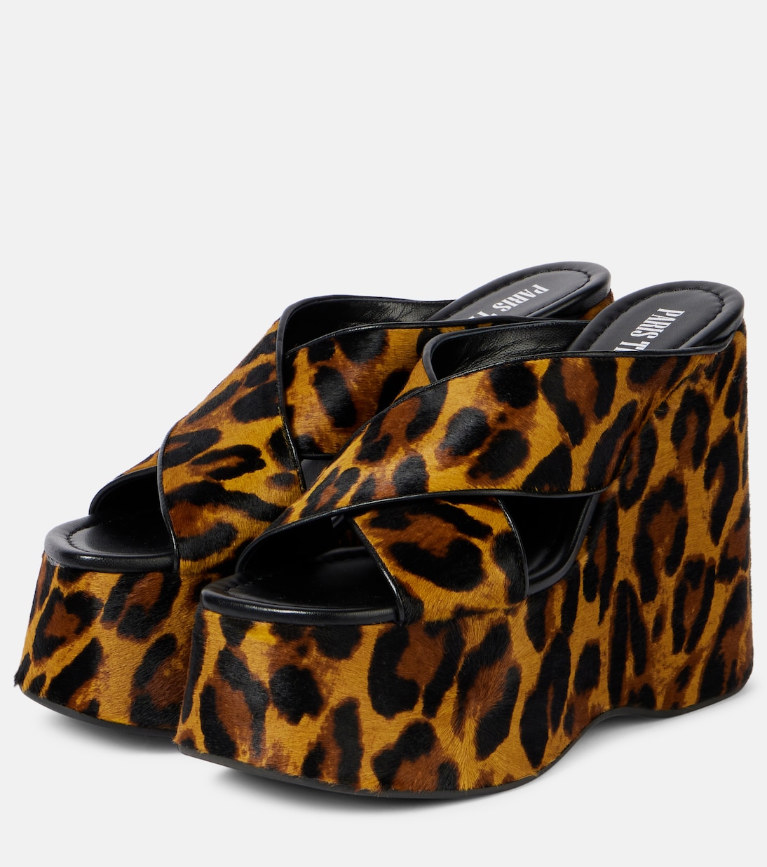 Mara 135 leopard-print platform sandals | Paris Texas
