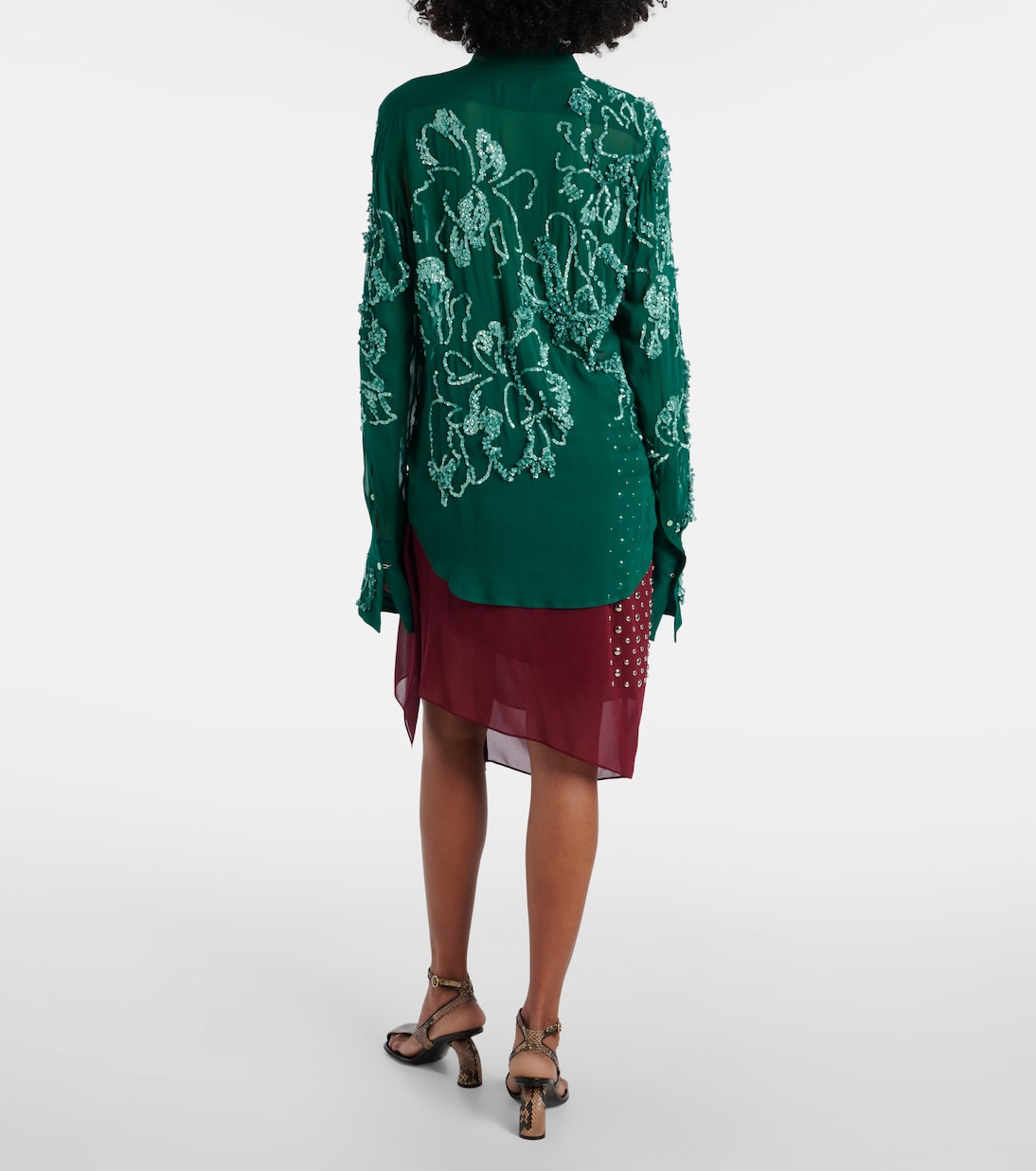 Camicia semitrasparente con paillettes | Dries Van Noten