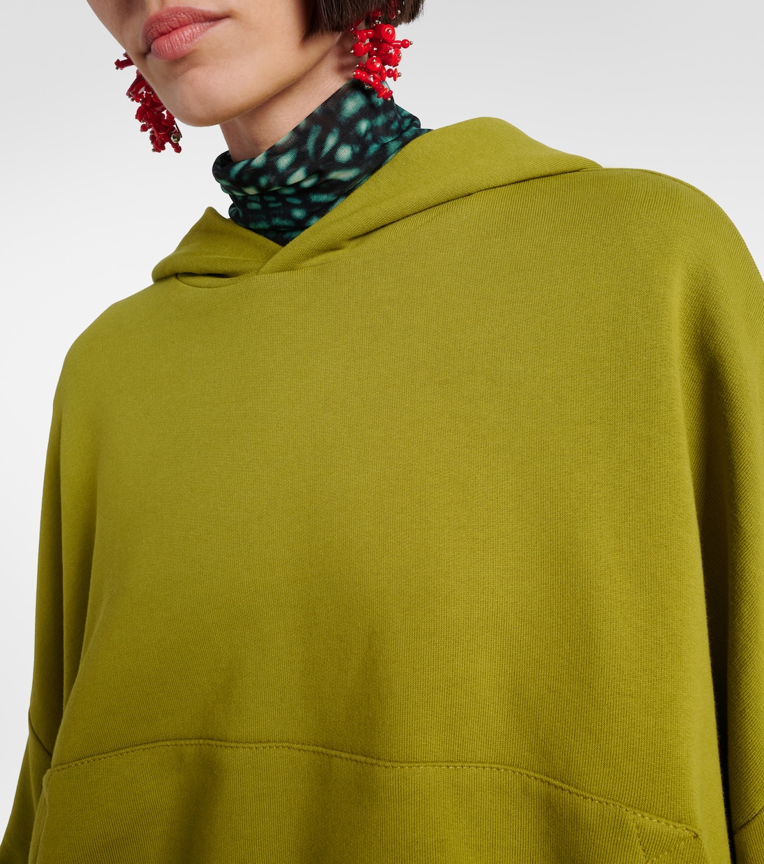 Sweat-shirt à capuche en coton | Dries Van Noten