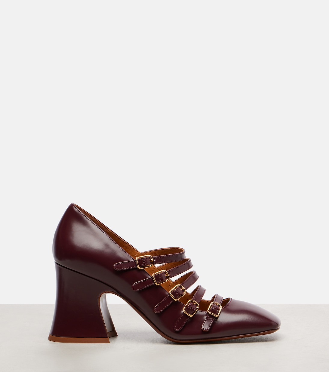 Janis 80 leather Mary Jane pumps | Chloé