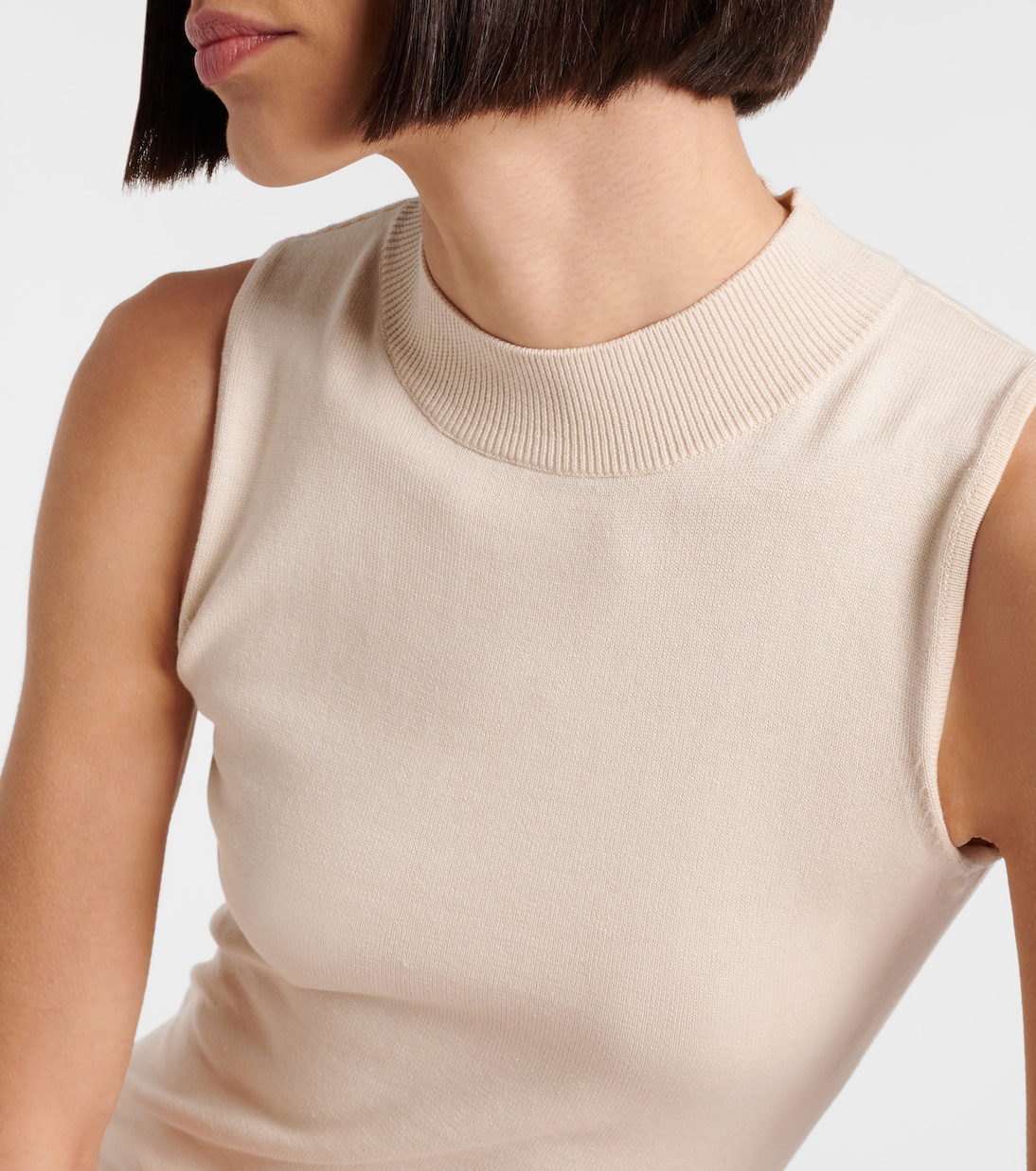 Abito corto in maglia di seta e cotone | Aya Muse