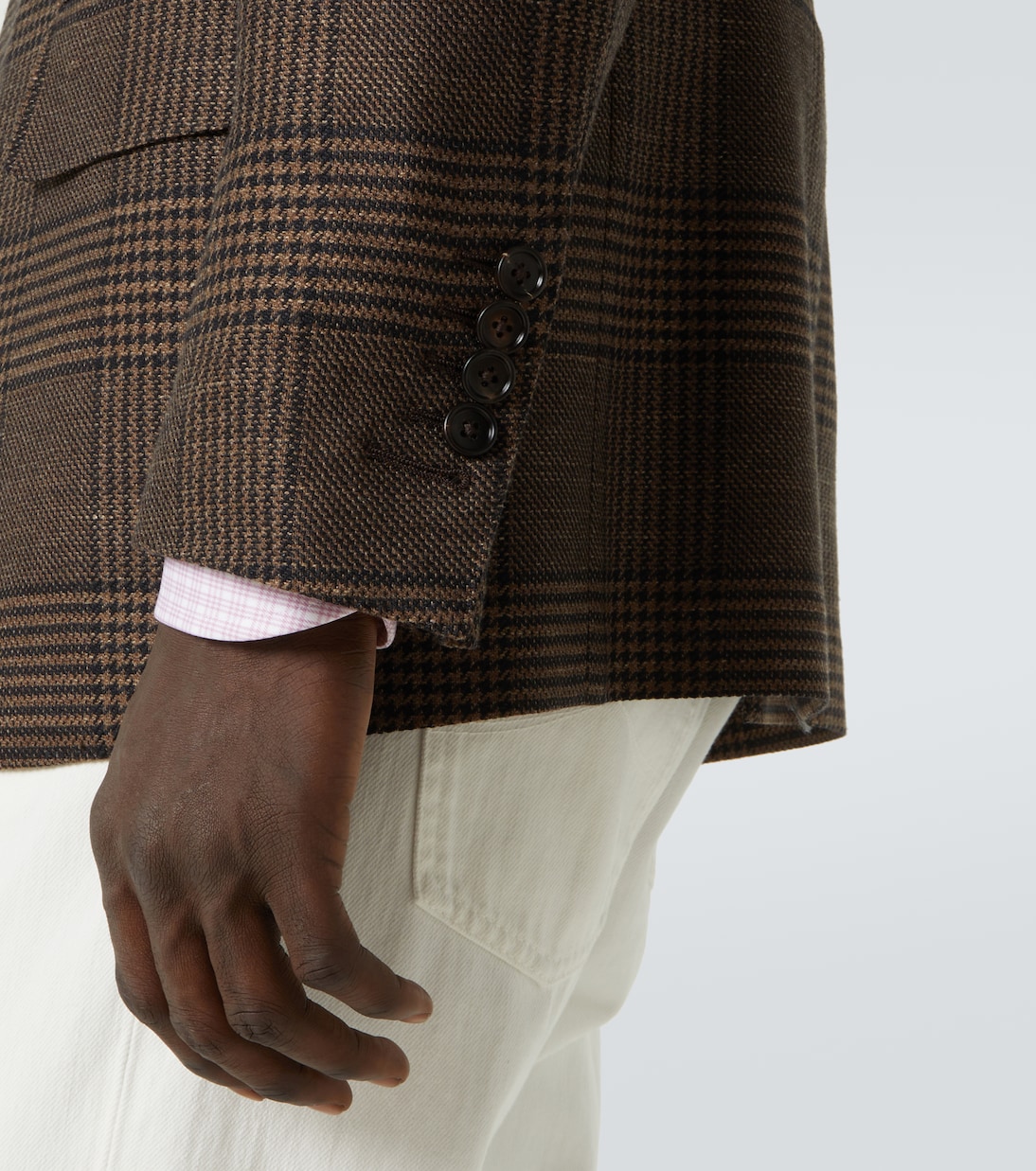 Shelton wool, silk, and linen blazer | Tom Ford