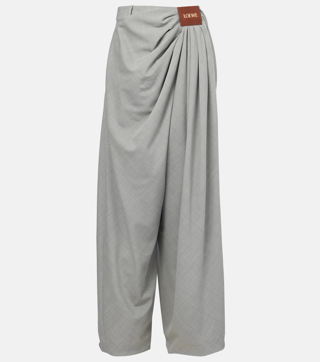 Weite Hose aus Wolle | Loewe