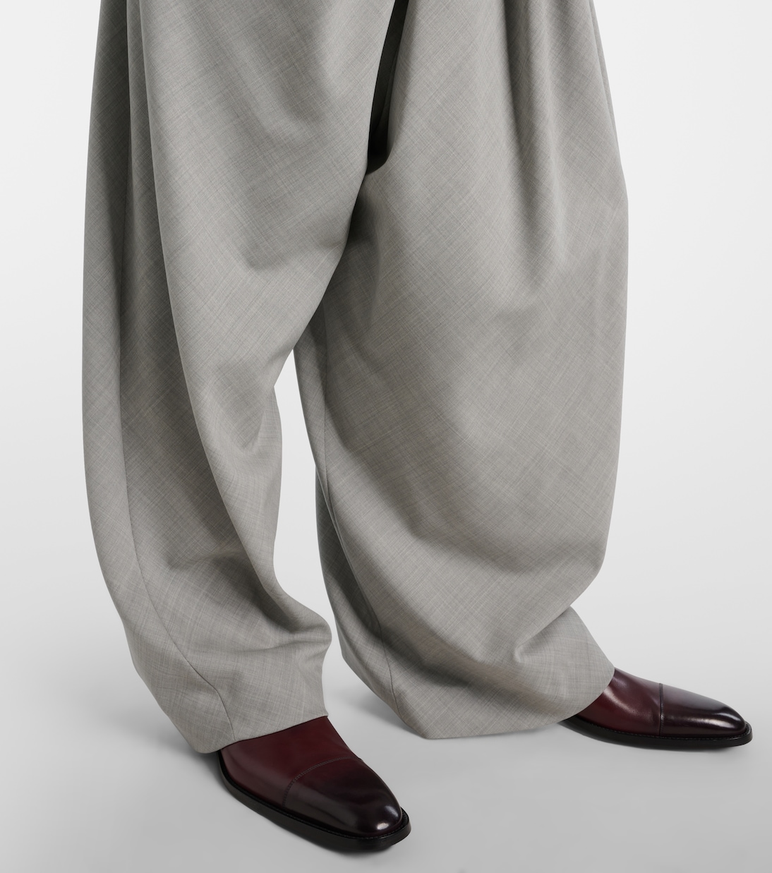 Weite Hose aus Wolle | Loewe