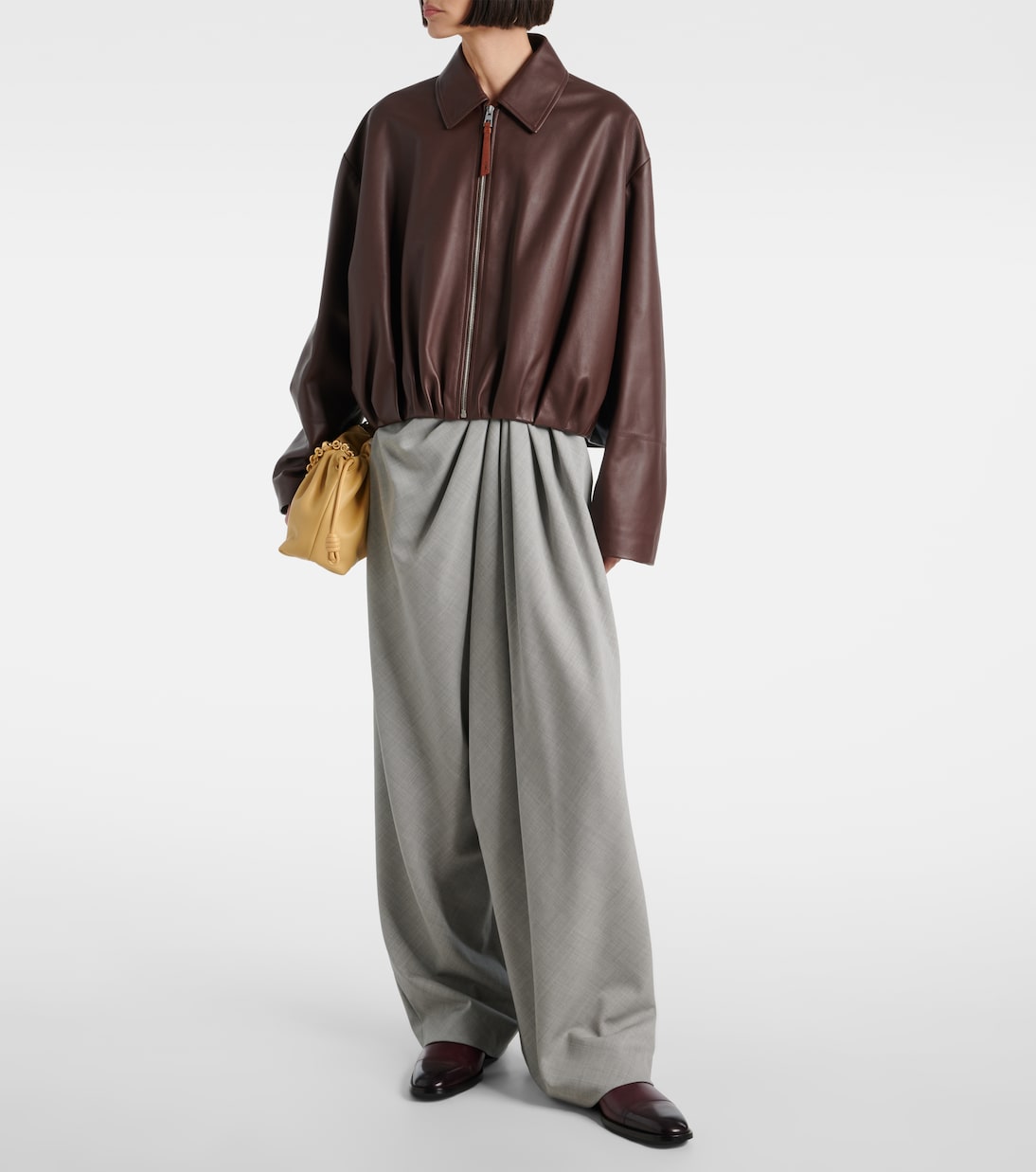 Weite Hose aus Wolle | Loewe