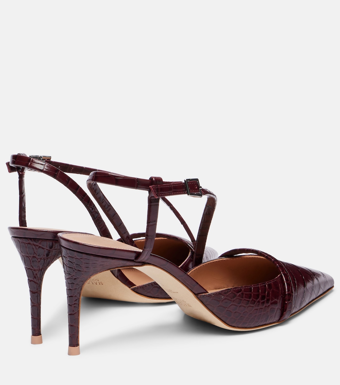 Valeria 70 leather slingback pumps | Malone Souliers