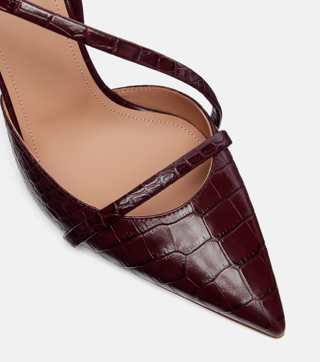Valeria 70 leather slingback pumps | Malone Souliers