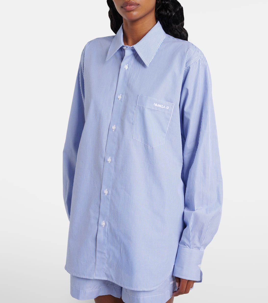 Chemise rayée en coton | Hunza G