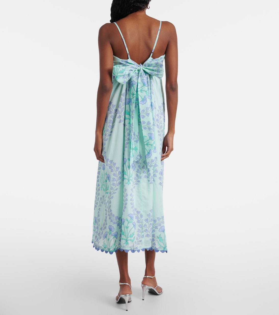 Abito midi in cotone con stampa floreale | Juliet Dunn