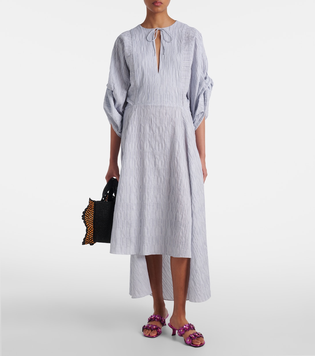 Robe midi Paula's Ibiza en coton mélangé | Loewe
