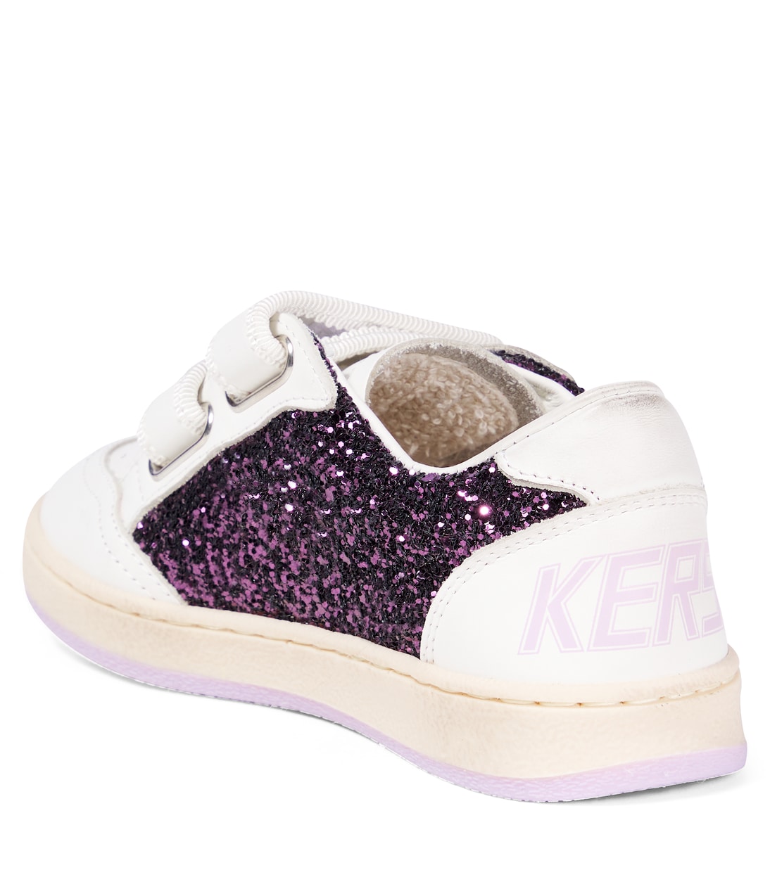 Sneakers Ball Star aus Leder mit Glitter | Golden Goose Kids
