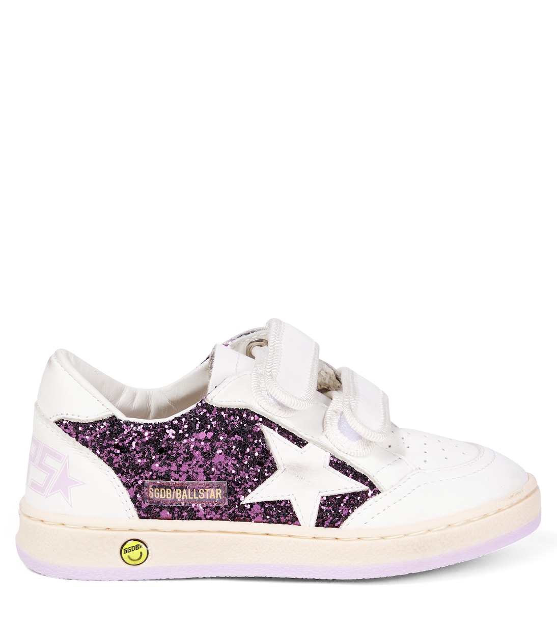 Sneakers Ball Star aus Leder mit Glitter | Golden Goose Kids