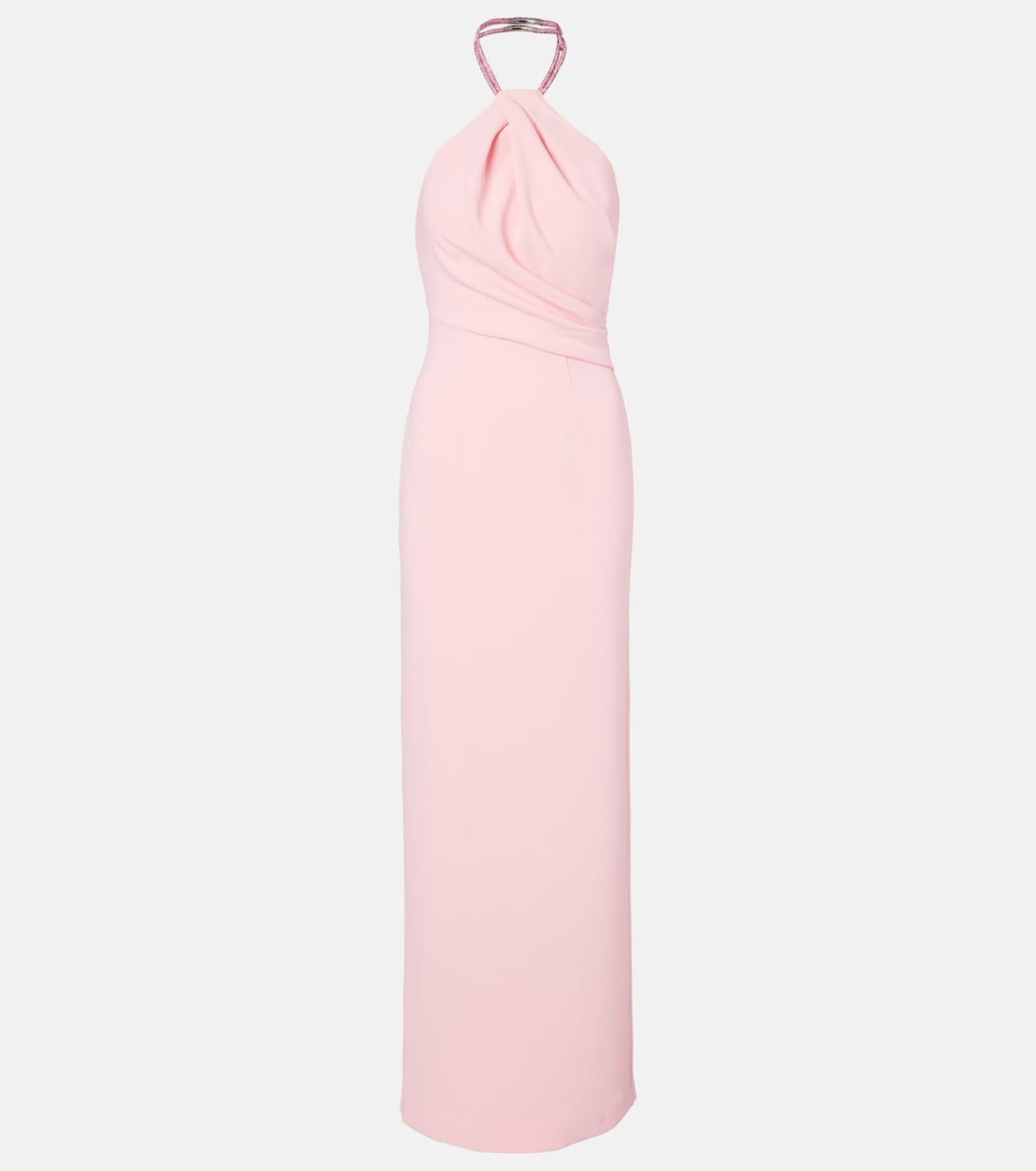Vestido de fiesta Riva con cuello escote halter | Solace London