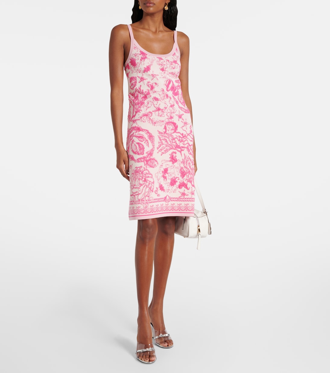 Minikleid Underwater Barocco aus Jacquard-Strick | Versace