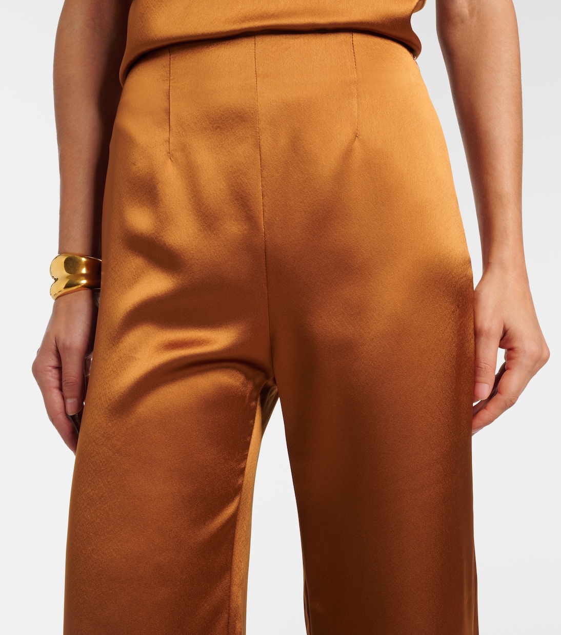 Sister Moon satin wide-leg pants | Galvan