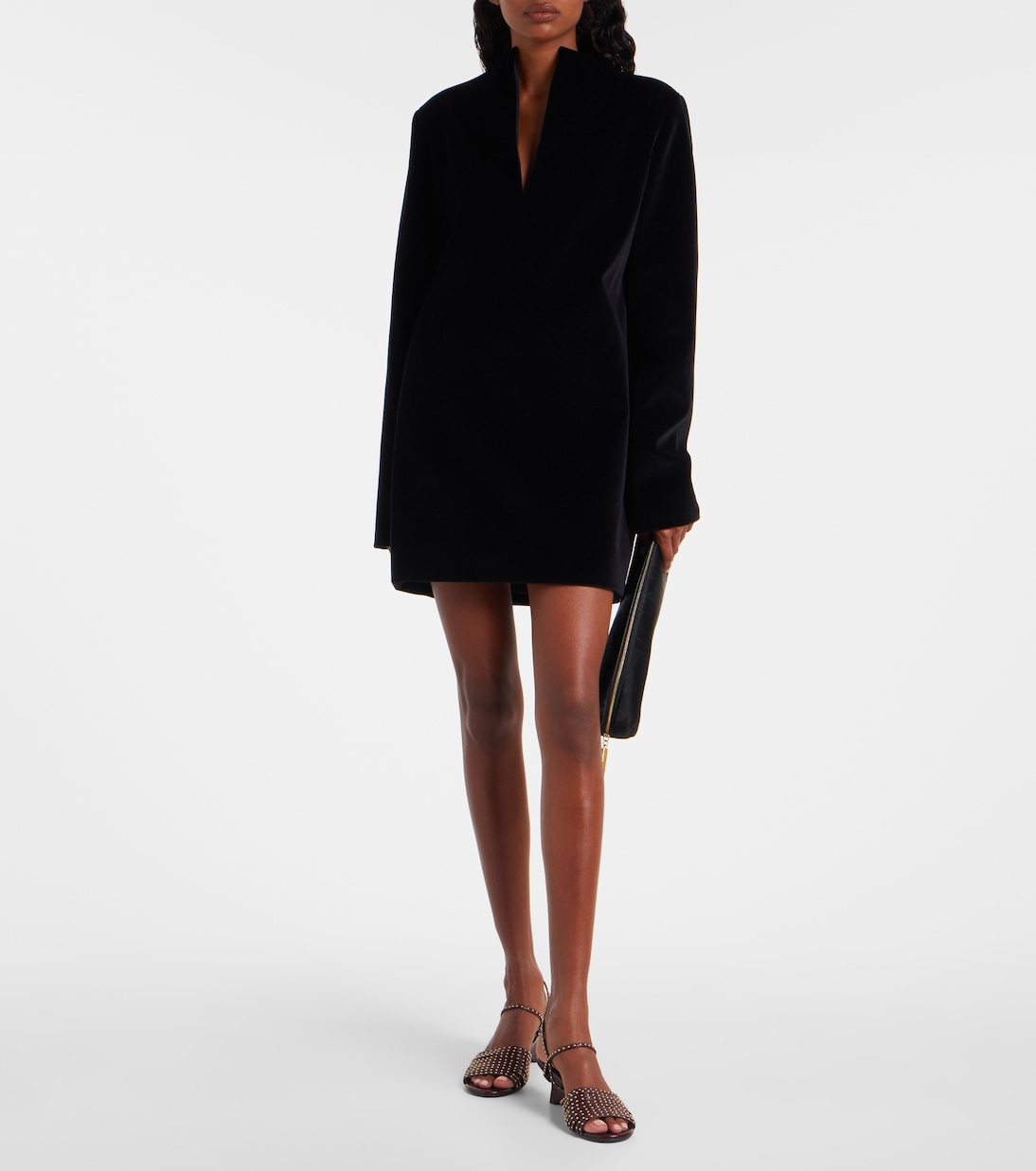 Sandali con zeppa Drew 35 in pelle con borchie | Khaite