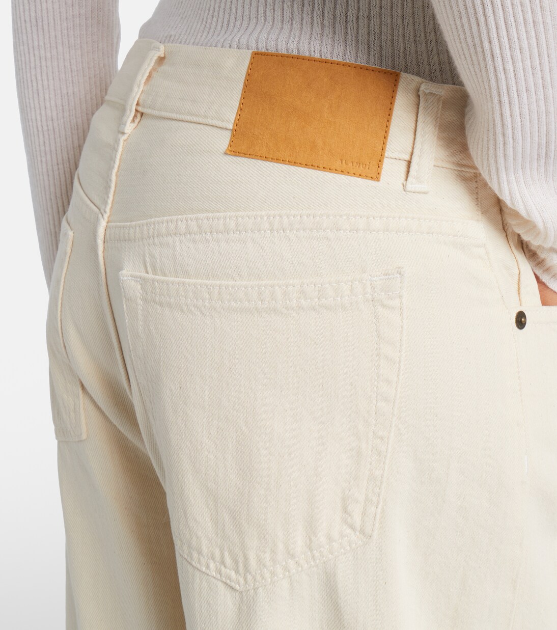 Wide-Leg Jeans Shades Of Eden | Alanui