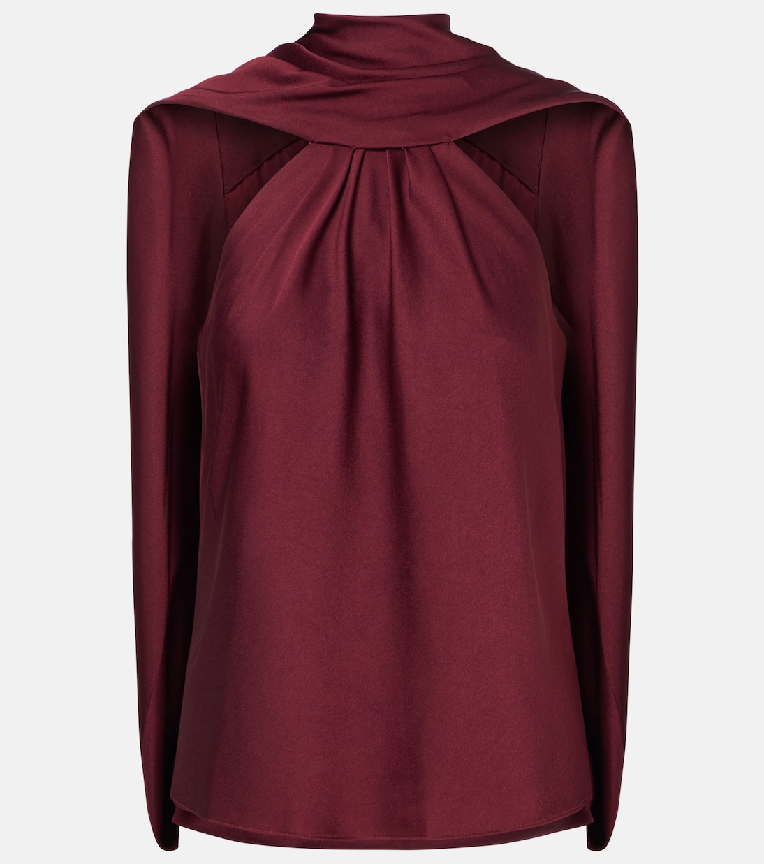 Scarlett caped satin top | Simkhai