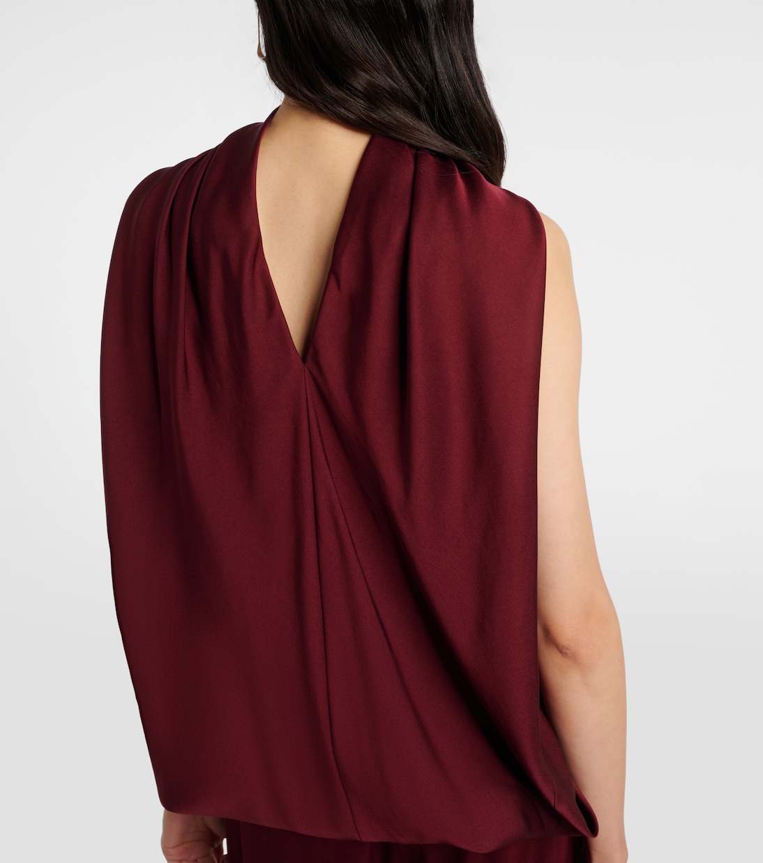 Scarlett caped satin top | Simkhai