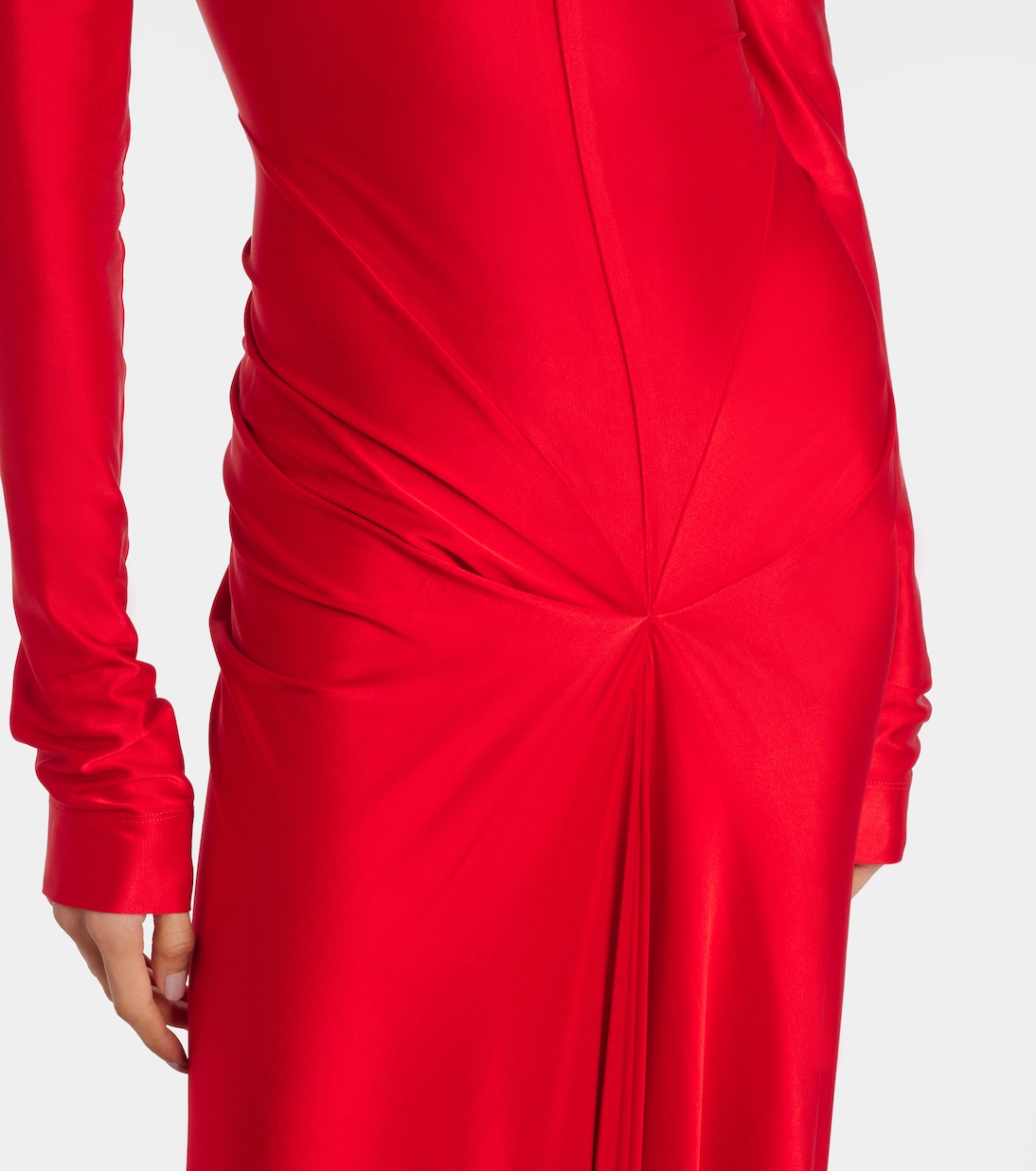 Gathered satin gown | Victoria Beckham