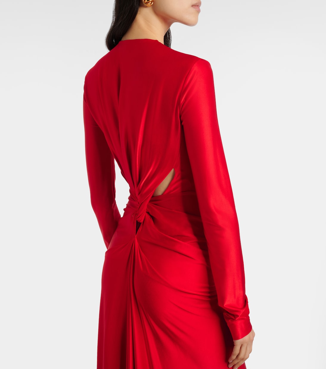 Gathered satin gown | Victoria Beckham