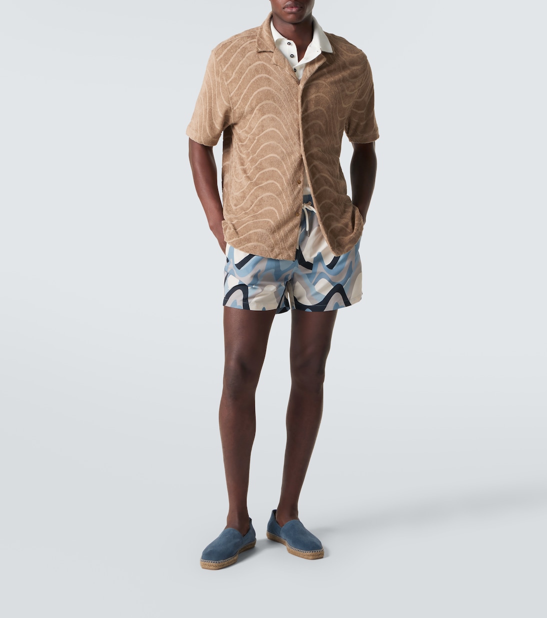 Cotton-blend bowling shirt | Frescobol Carioca