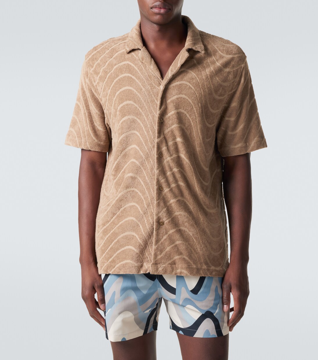 Cotton-blend bowling shirt | Frescobol Carioca