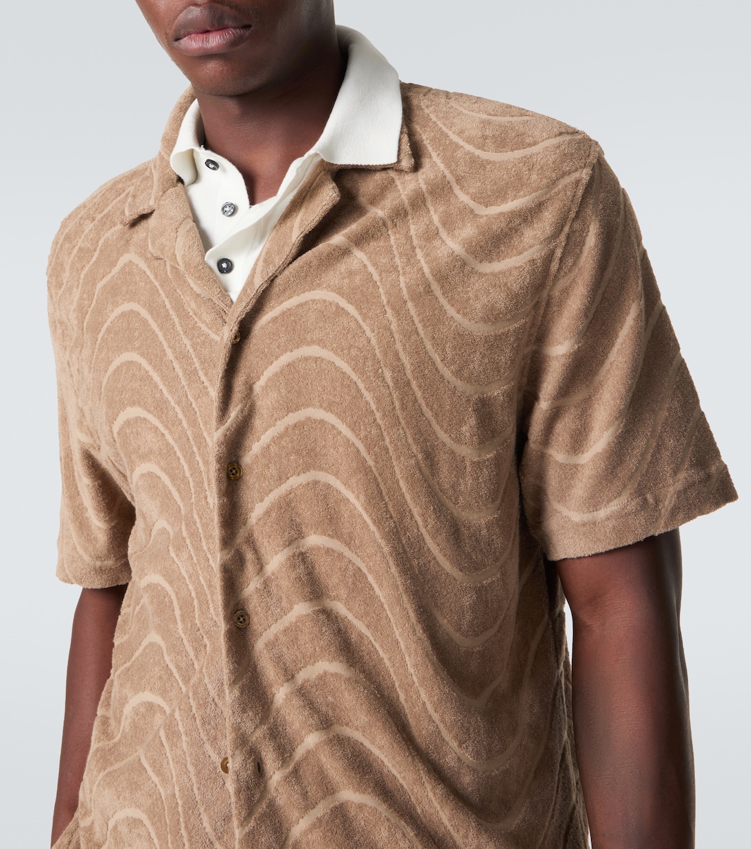 Cotton-blend bowling shirt | Frescobol Carioca