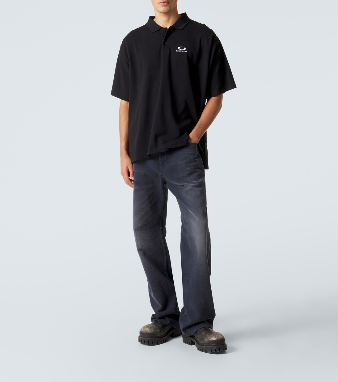 Logo cotton polo shirt | Balenciaga