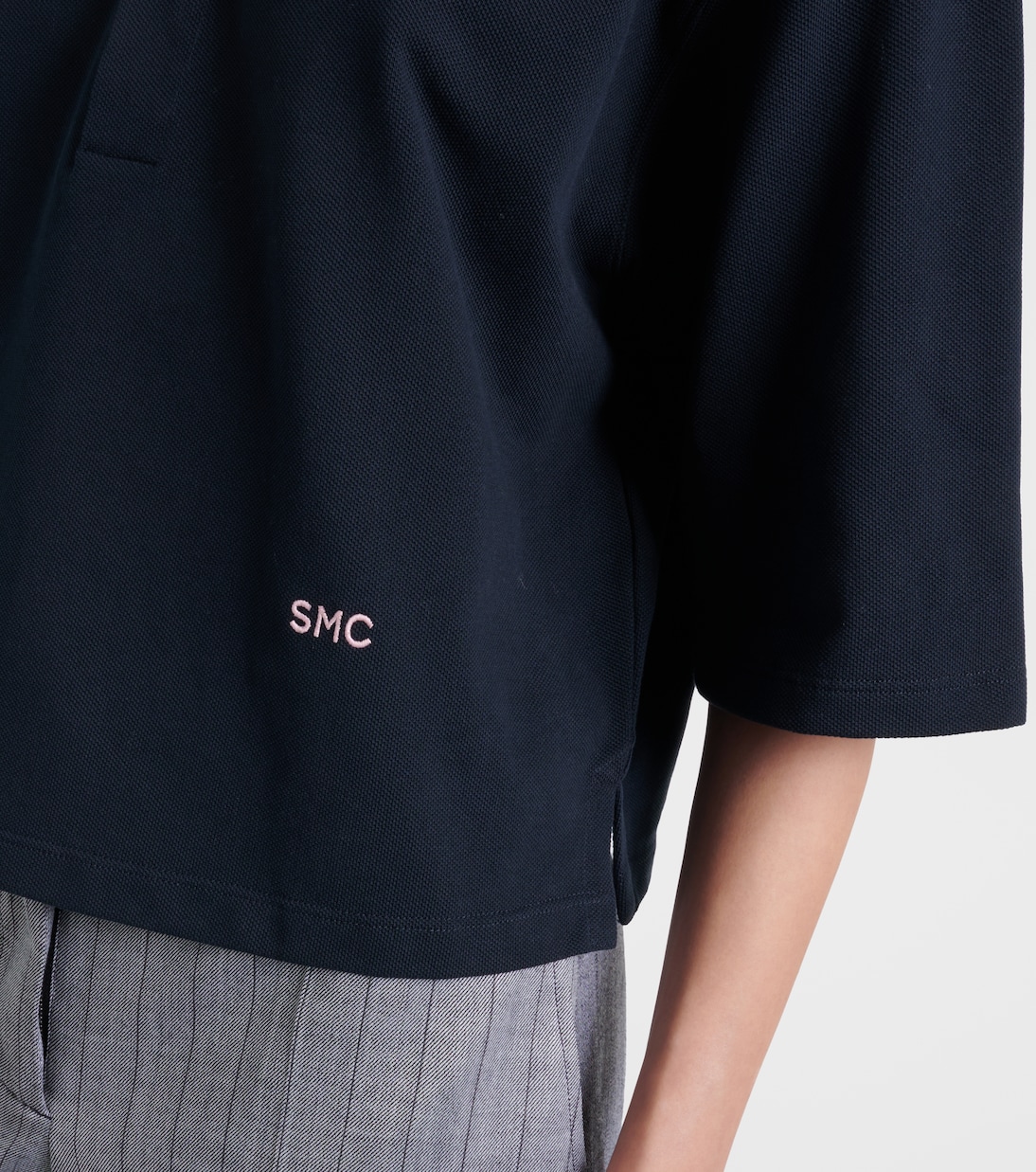 Cropped-Polohemd aus Baumwoll-Piqué | Stella McCartney