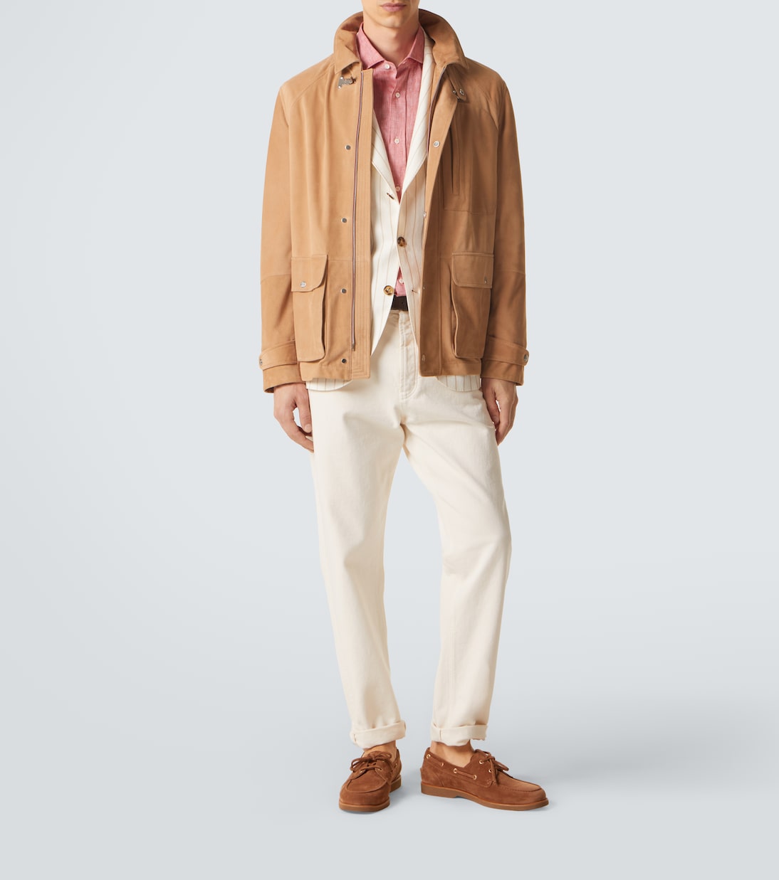 Suede field jacket | Brunello Cucinelli