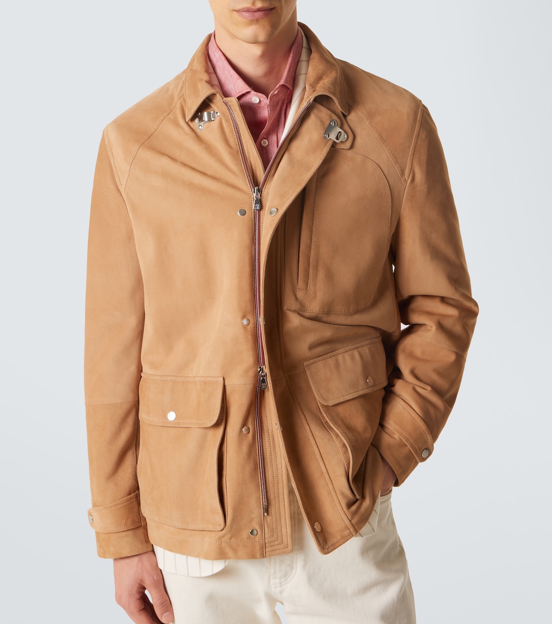 Suede field jacket | Brunello Cucinelli
