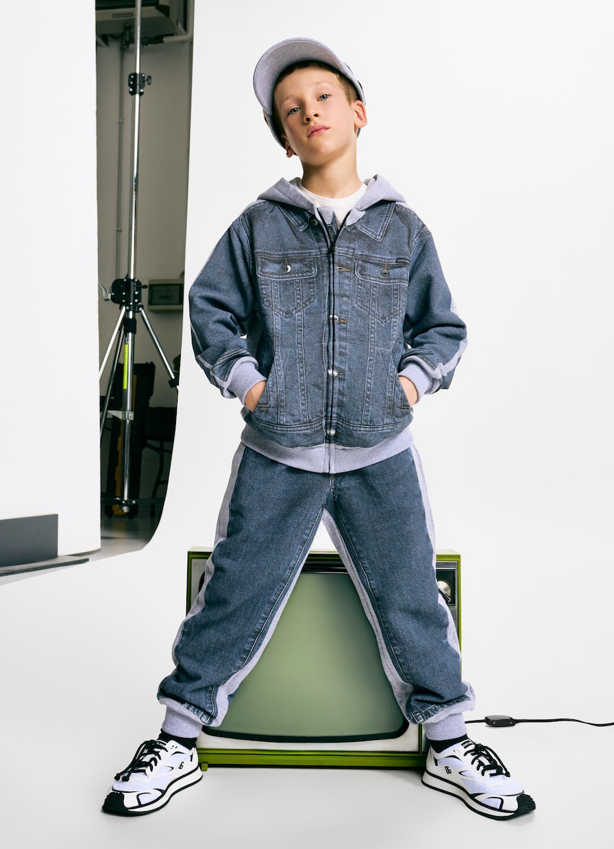 Sweat-shirt à capuche en molleton de coton | Dolce&Gabbana Kids