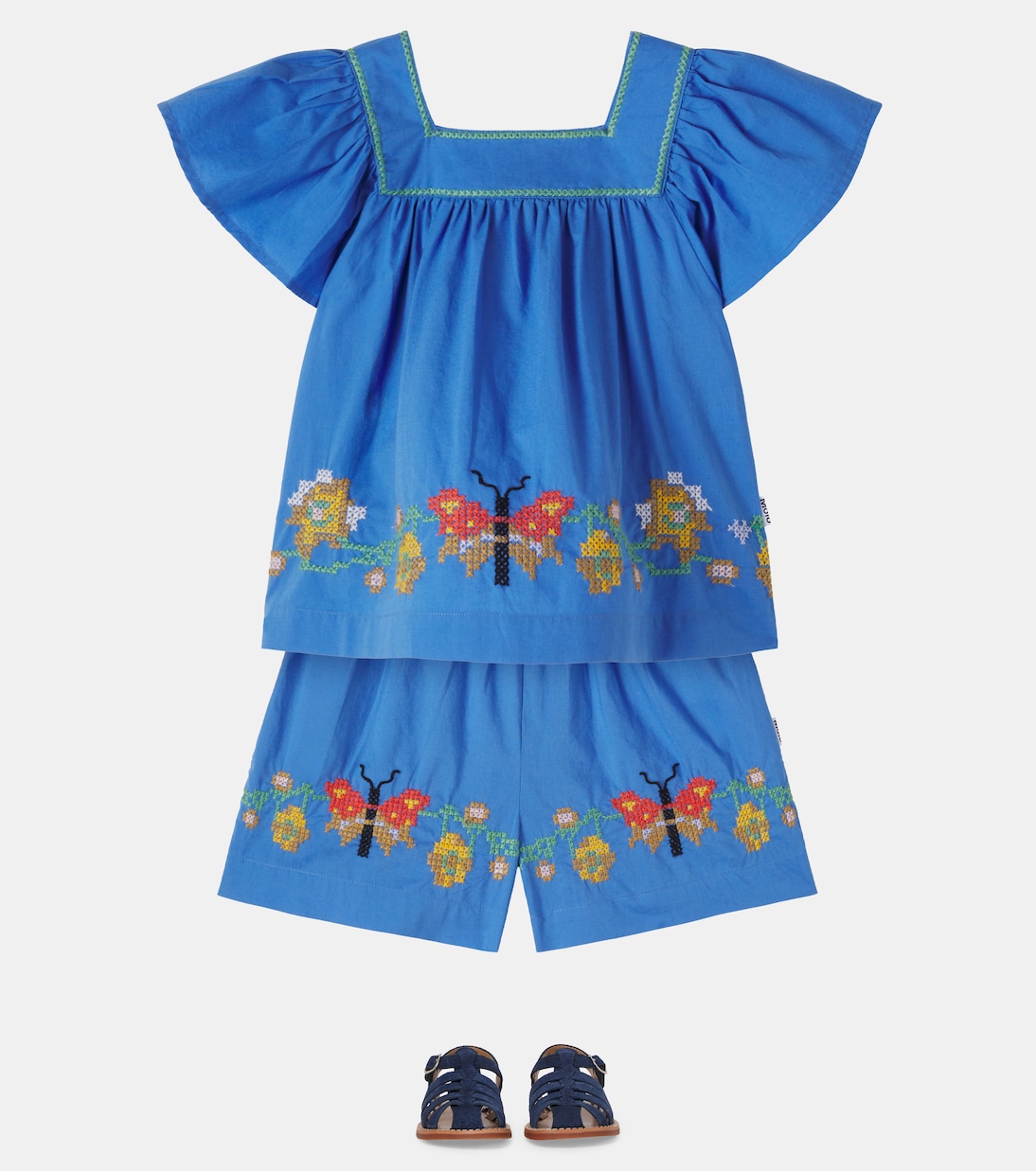 Short Ally en coton brodé | Molo